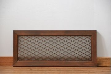 古民具・骨董 すりガラス入りの組子欄間1枚(明り取り)