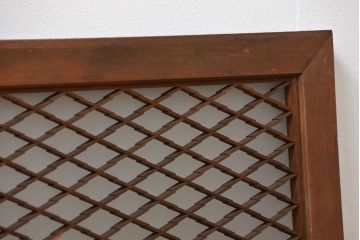 古民具・骨董 すりガラス入りの組子欄間1枚(明り取り)