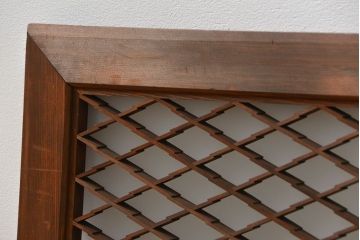 古民具・骨董 すりガラス入りの組子欄間1枚(明り取り)