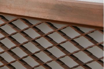 古民具・骨董 すりガラス入りの組子欄間1枚(明り取り)