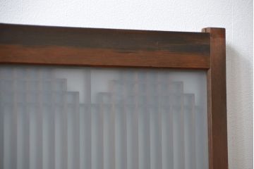 アンティーク 細かな細工の書院戸2枚セット(引き戸、ガラス戸)