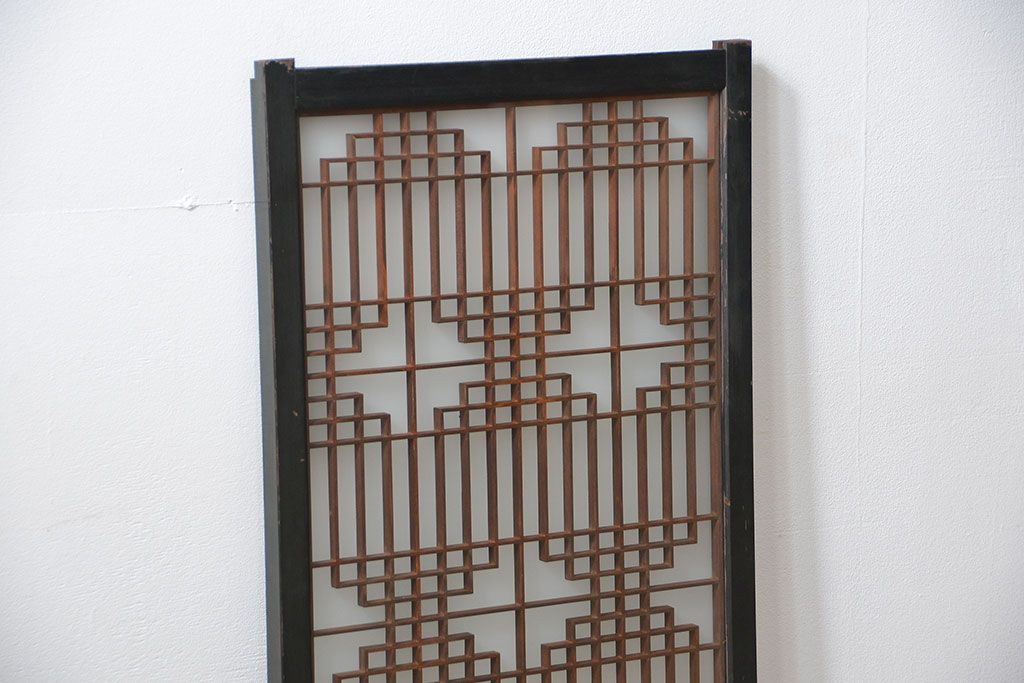 古民具・骨董 組子入りの書院ガラス戸1枚(引き戸)