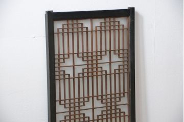 古民具・骨董 組子入りの書院ガラス戸1枚(引き戸)