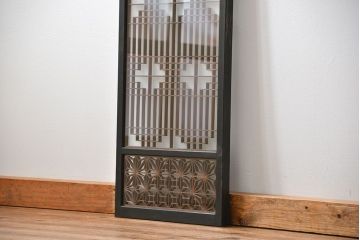 古民具・骨董 組子入りの書院ガラス戸1枚(引き戸)