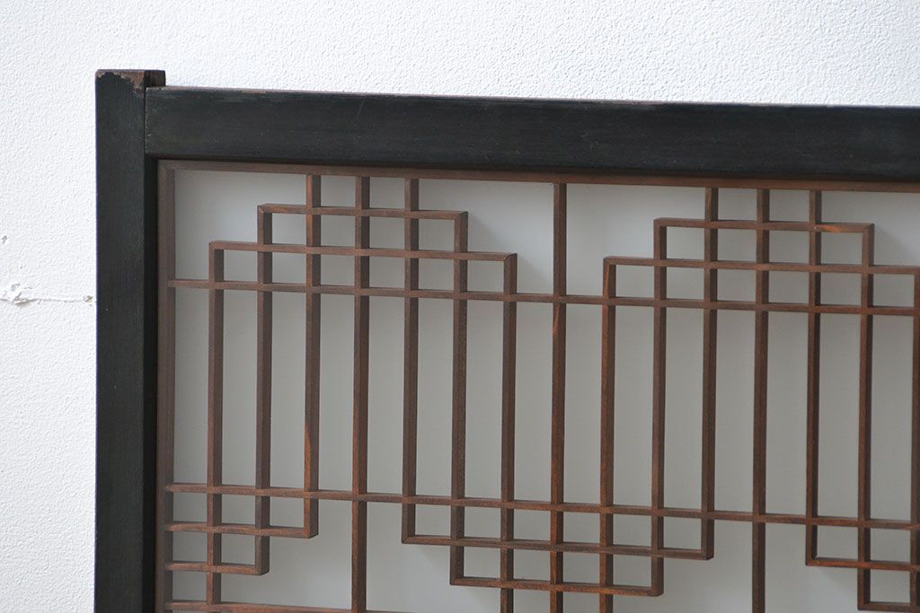 古民具・骨董 組子入りの書院ガラス戸1枚(引き戸)