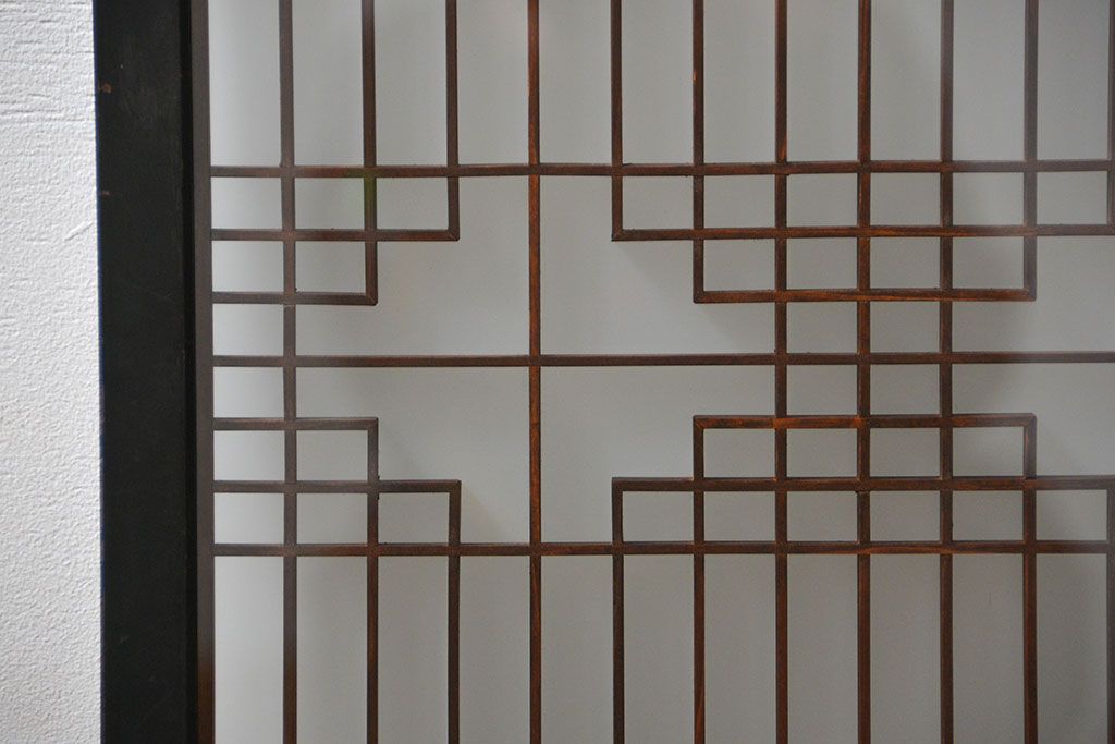 古民具・骨董 組子入りの書院ガラス戸1枚(引き戸)