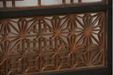 古民具・骨董 組子入りの書院ガラス戸1枚(引き戸)