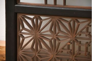 古民具・骨董 組子入りの書院ガラス戸1枚(引き戸)