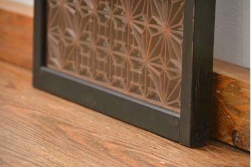 古民具・骨董 組子入りの書院ガラス戸1枚(引き戸)