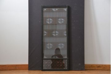 古民具・骨董 組子入りの書院ガラス戸1枚(引き戸)