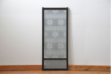 古民具・骨董 組子入りの書院ガラス戸1枚(引き戸)