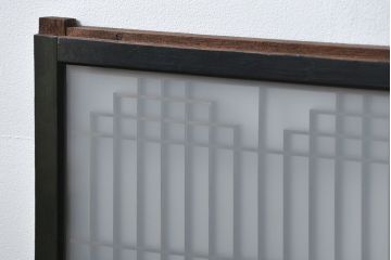 古民具・骨董 組子入りの書院ガラス戸1枚(引き戸)