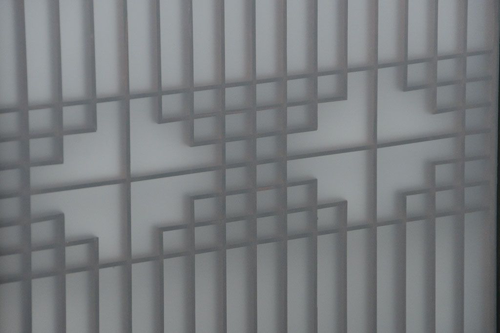 古民具・骨董 組子入りの書院ガラス戸1枚(引き戸)