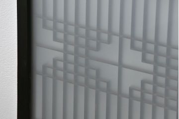 古民具・骨董 組子入りの書院ガラス戸1枚(引き戸)