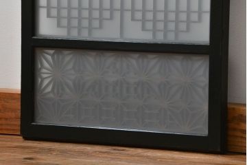 古民具・骨董 組子入りの書院ガラス戸1枚(引き戸)