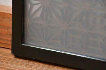 古民具・骨董 組子入りの書院ガラス戸1枚(引き戸)