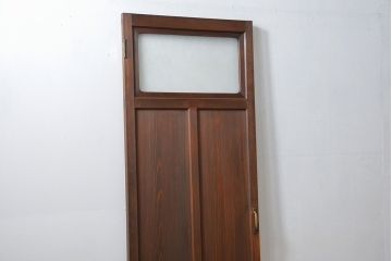 古民具・骨董 ダイヤガラス入りの上品な扉(2)(ドア)