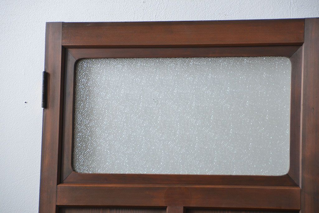 古民具・骨董 ダイヤガラス入りの上品な扉(2)(ドア)