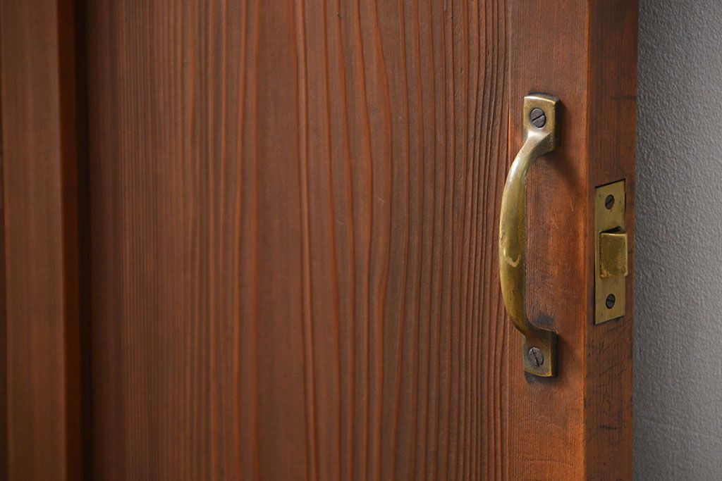 古民具・骨董 ダイヤガラス入りの上品な扉(2)(ドア)