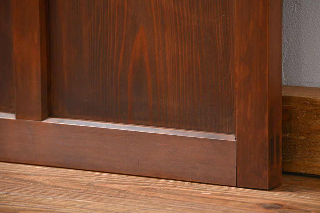 古民具・骨董 ダイヤガラス入りの上品な扉(2)(ドア)