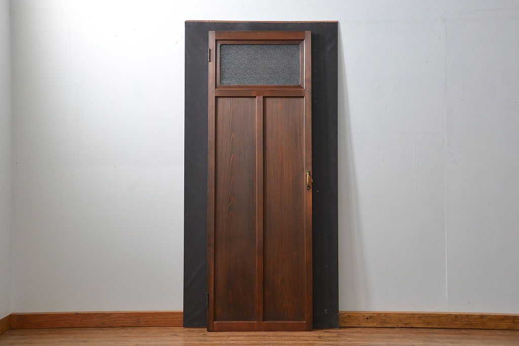 古民具・骨董 ダイヤガラス入りの上品な扉(2)(ドア)