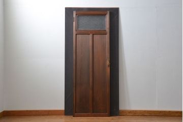 古民具・骨董 ダイヤガラス入りの上品な扉(2)(ドア)