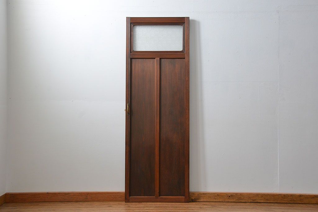 古民具・骨董 ダイヤガラス入りの上品な扉(2)(ドア)