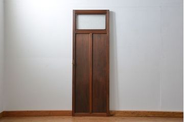 古民具・骨董 ダイヤガラス入りの上品な扉(2)(ドア)