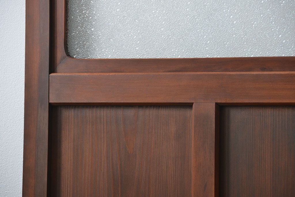 古民具・骨董 ダイヤガラス入りの上品な扉(2)(ドア)