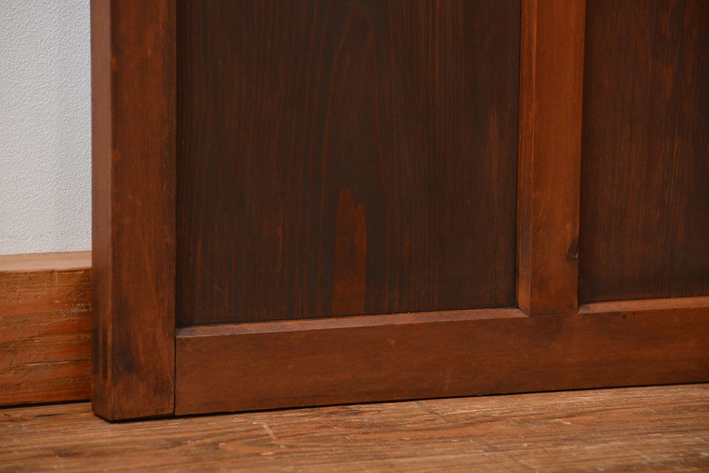 古民具・骨董 ダイヤガラス入りの上品な扉(2)(ドア)