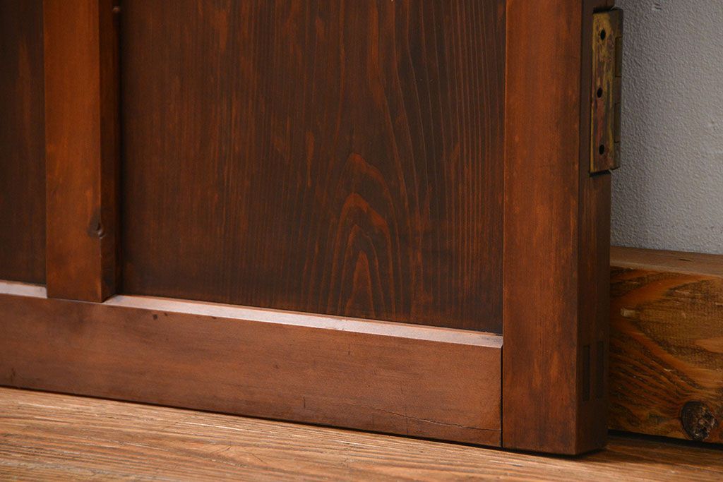 古民具・骨董 ダイヤガラス入りの上品な扉(2)(ドア)