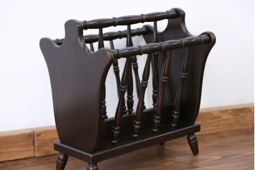 レトロ家具　昭和レトロ 1960年頃　シックなマガジンラック