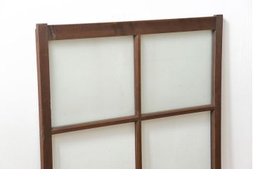 古民具・骨董 厚手でしっかりとしたガラス戸1枚 (窓、引き戸)