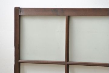 古民具・骨董 厚手でしっかりとしたガラス戸1枚 (窓、引き戸)