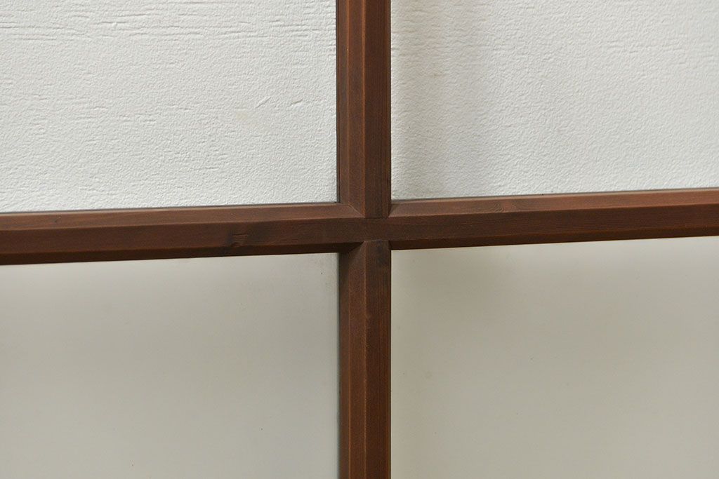 古民具・骨董 厚手でしっかりとしたガラス戸1枚 (窓、引き戸)