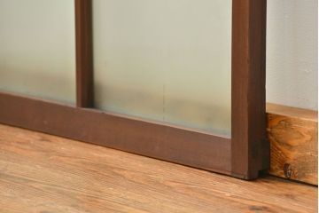 古民具・骨董 厚手でしっかりとしたガラス戸1枚 (窓、引き戸)