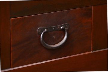 アンティーク家具　アンティーク 丸桟仕上げの上質な六尺近江水屋箪笥