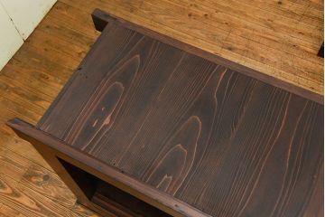 アンティーク家具　アンティーク 丸桟仕上げの上質な六尺近江水屋箪笥