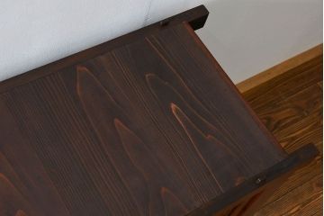 アンティーク家具　アンティーク 丸桟仕上げの上質な六尺近江水屋箪笥