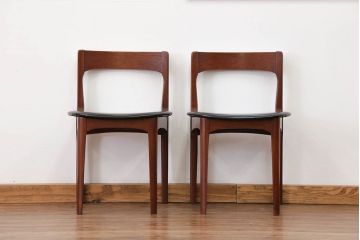 北欧家具 チーク材 ミッドセンチュリー 北欧ビンテージ ダイニングチェア 2脚セット(1) (椅子、イス)