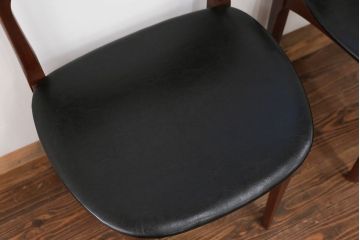 北欧家具 チーク材 ミッドセンチュリー 北欧ビンテージ ダイニングチェア 2脚セット(1) (椅子、イス)