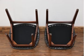 北欧家具 チーク材 ミッドセンチュリー 北欧ビンテージ ダイニングチェア 2脚セット(1) (椅子、イス)