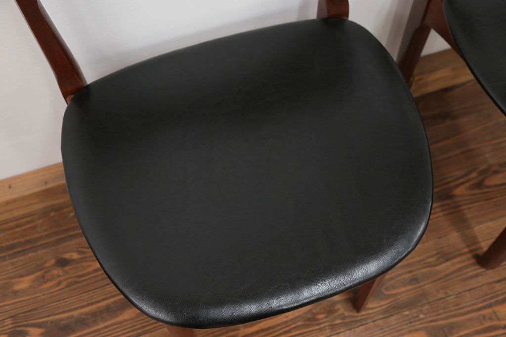 北欧家具 チーク材 ミッドセンチュリー 北欧ビンテージ ダイニングチェア 2脚セット(2) (椅子、イス)