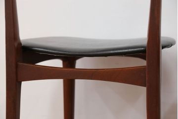 北欧家具 チーク材 ミッドセンチュリー 北欧ビンテージ ダイニングチェア 2脚セット(2) (椅子、イス)