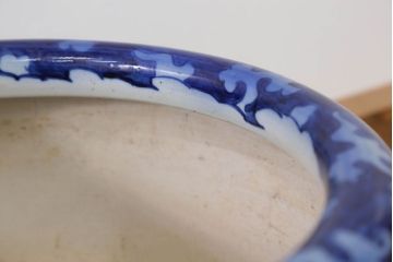 アンティーク雑貨　古民具・骨董 明治〜大正 鳳凰の図 瀬戸火鉢