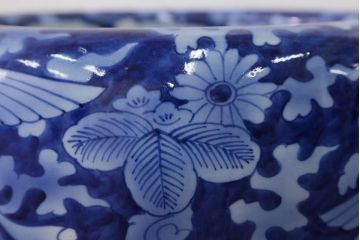 アンティーク雑貨　古民具・骨董 明治〜大正 鳳凰の図 瀬戸火鉢