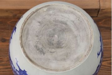 アンティーク雑貨　古民具・骨董 明治〜大正 鳳凰の図 瀬戸火鉢