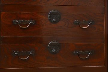 アンティーク家具　アンティーク 使い込まれた収納箪笥サイドボード　(水屋箪笥、キャビネット、チェスト)