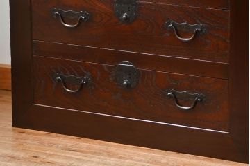 アンティーク家具　アンティーク 使い込まれた収納箪笥サイドボード　(水屋箪笥、キャビネット、チェスト)