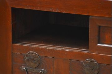 アンティーク家具　アンティーク 使い込まれた収納箪笥サイドボード　(水屋箪笥、キャビネット、チェスト)